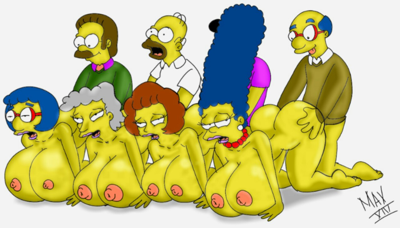 Helen Lovejoy Homer Simpson Kirk Van Houten Luann Van Houten Marge