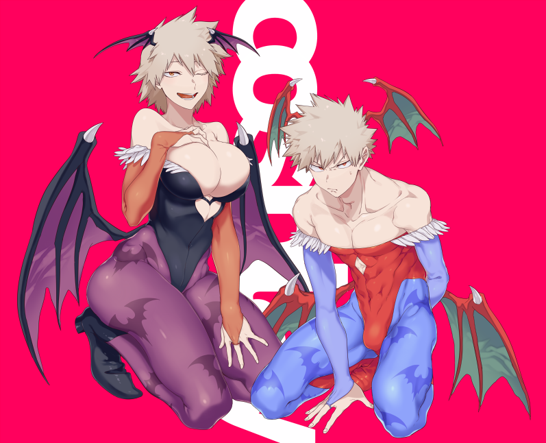 bakugou-katsukibakugou-mitsukililith-aenslandmorrigan-aensland