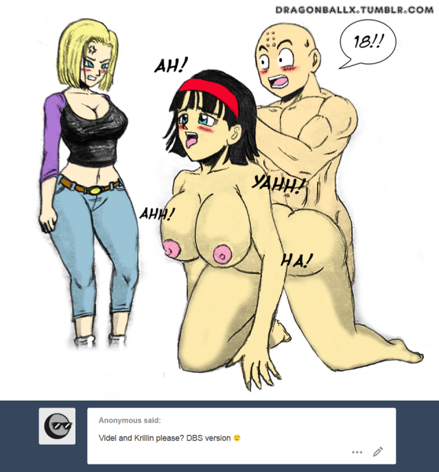 dragonballxandroid 18+krillin+videl630f225ecf0d25c5fcf9f82e2ae2bb38