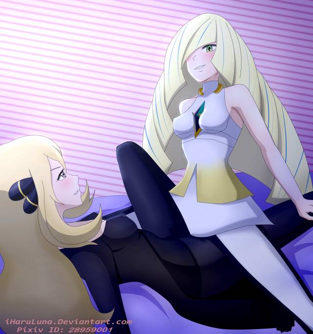 cynthia (pokemon)+lusamine (pokemon)