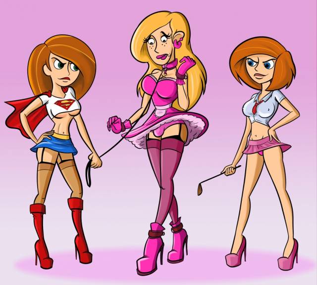 ann possible+kimberly ann possible+ron stoppable+supergirl