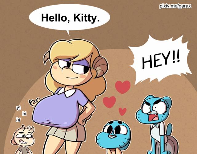 chi chi+chi chi's mom+gumball watterson+nicole watterson