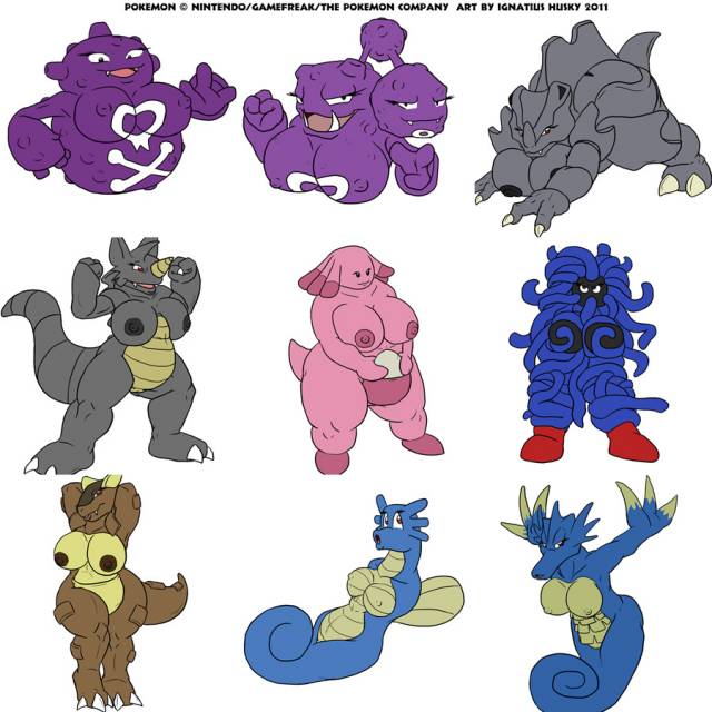 chansey+horsea+kangaskhan+koffing+rhydon+rhyhorn+seadra+tangela+weezing