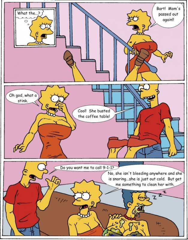 bart simpson+lisa simpson+marge simpson