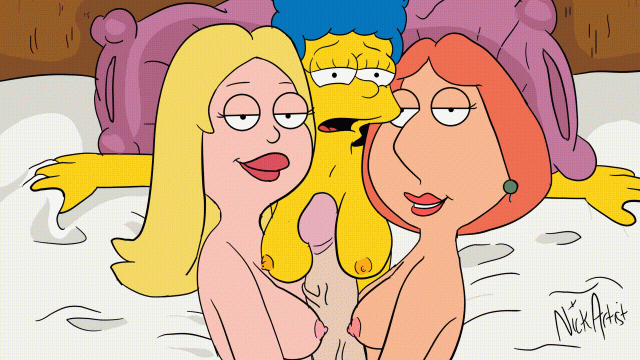 francine smith+lois griffin+marge simpson