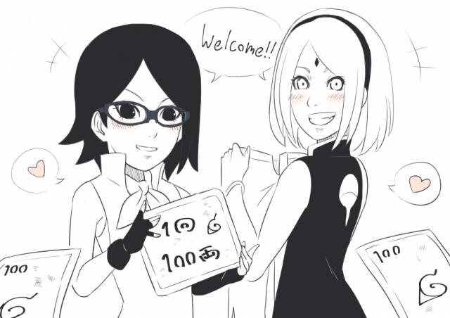 haruno sakura+uchiha sarada