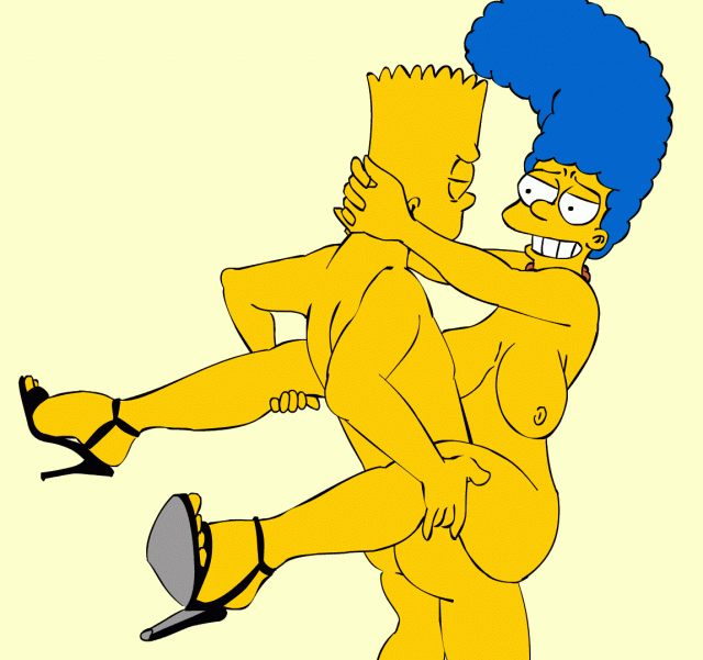 bart simpson+marge simpson