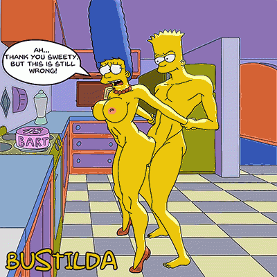 bart simpson+marge simpson