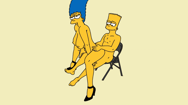 bart simpson+marge simpson