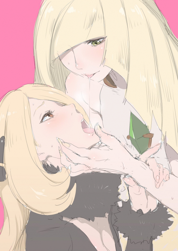 lusamine (pokemon)+shirona (pokemon)