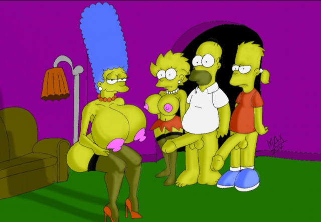 bart simpson+homer simpson+lisa simpson+marge simpson