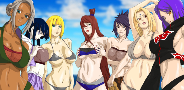 hyuuga hinata+konan+mabui+mei terumi+mitarashi anko+samui+tsunade