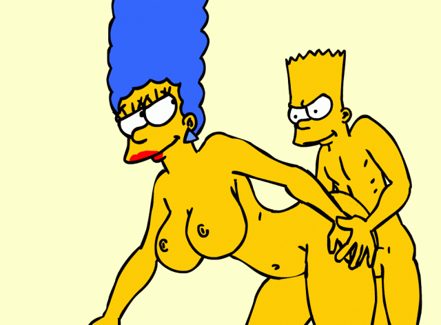 bart simpson+marge simpson