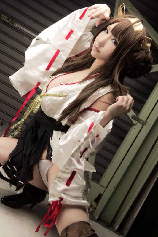 kongou (kantai collection)+kongou (kantai collection) (cosplay)