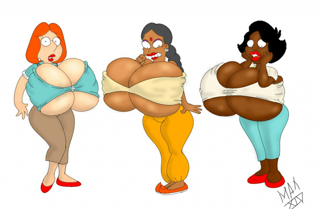 donna tubbs+lois griffin+manjula nahasapeemapetilon