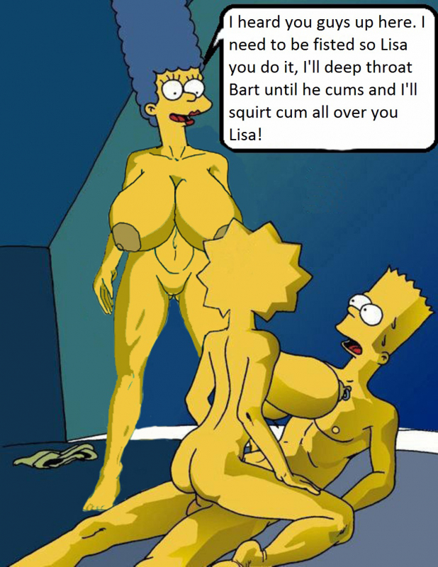 bart simpson+lisa simpson+marge simpson