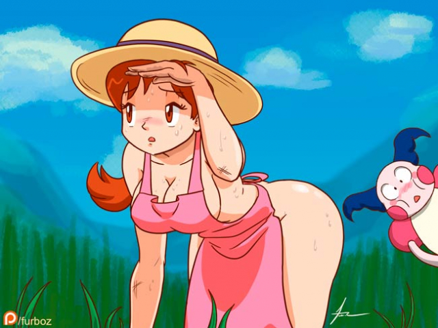 delia ketchum+mr. mime